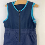 Size 4: Columbia Blue Fleece Upper Snow Bib