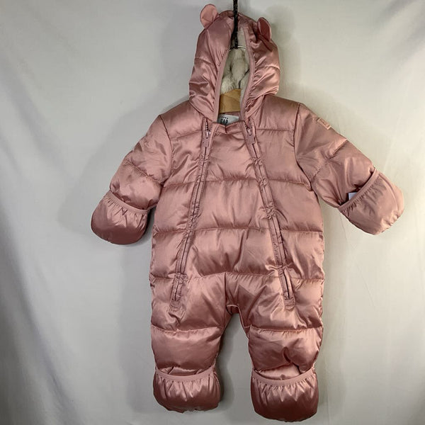 Size 3-6m: Gap Pink Fleece Lined Poly Filly Puffer Bunting
