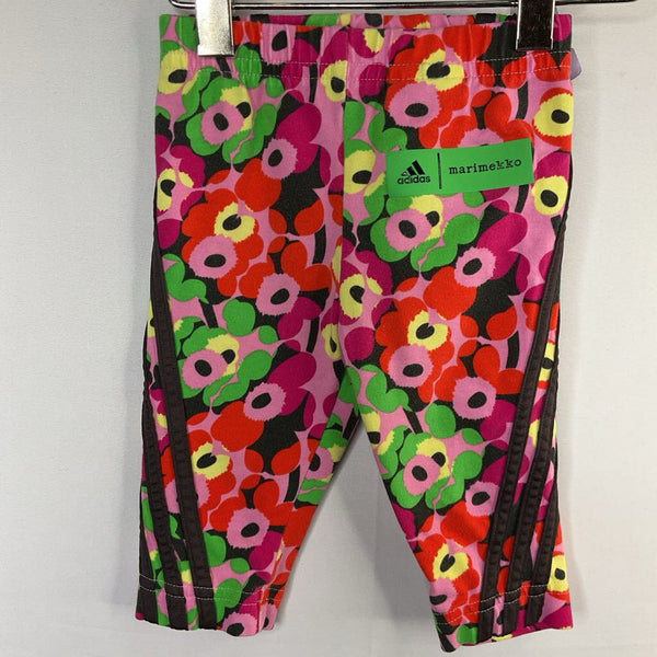 Size 3-6m: Adidas Colorful Floral Leggings