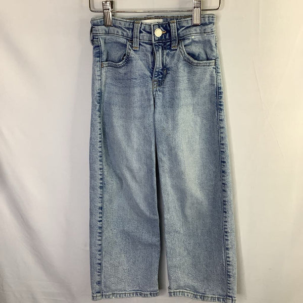 Size 5-6: Abercrombie Light Wash High Rise Wide Leg Jeans