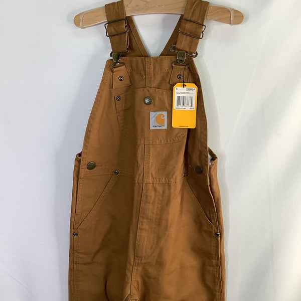 Size 6: Carhartt Brown Overalls (NEW WITH TAGS)