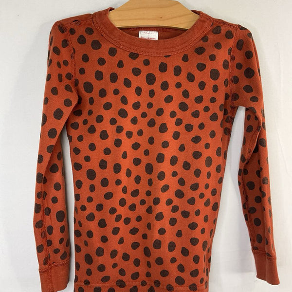 Size 5 (110): Hanna Andersson Brown Polka Dot 2pc PJs REDUCED