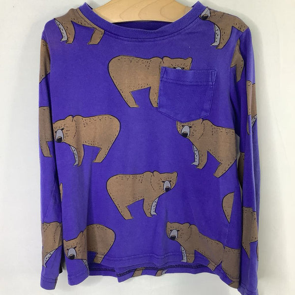 Size 6: Tea Blue/Gray Bears Long Sleeve Shirt