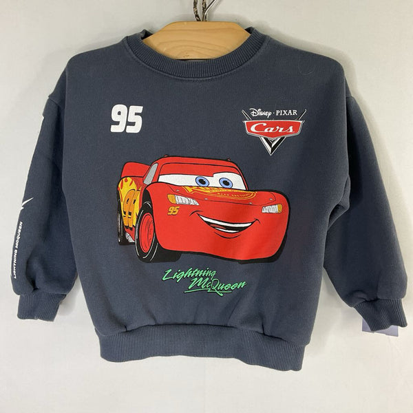 Size 3: Zara Blue Lightning McQueen Sweatshirt