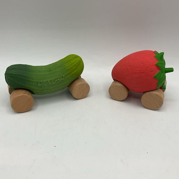 2pc Oli & Carol Veggie Cars