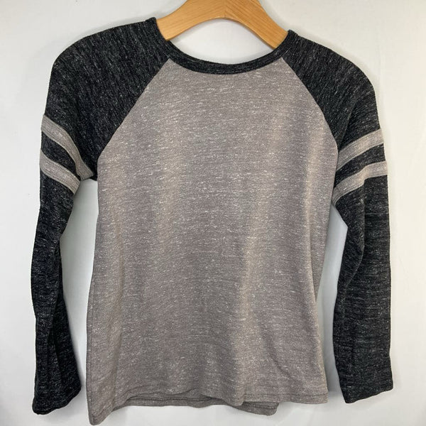 Size 10-12: Gap Two Tone Gray Knit Long Sleeve Shirt