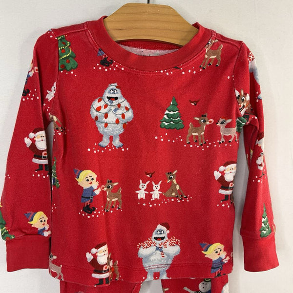 Size 2: Pottery Barn Red Rudolph 2pc Holiday PJs REDUCED