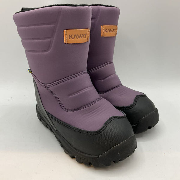 Size 10: Kavat Purple/Black Waterproof Snow Boots