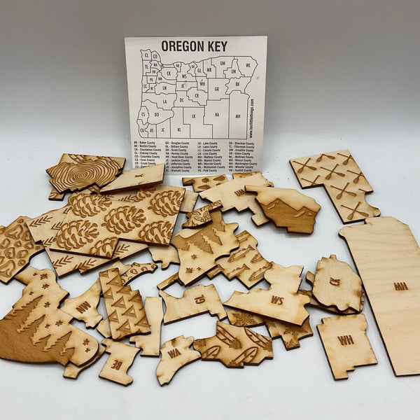 Lost Little Things 36pc Oregon Counties Puzzle