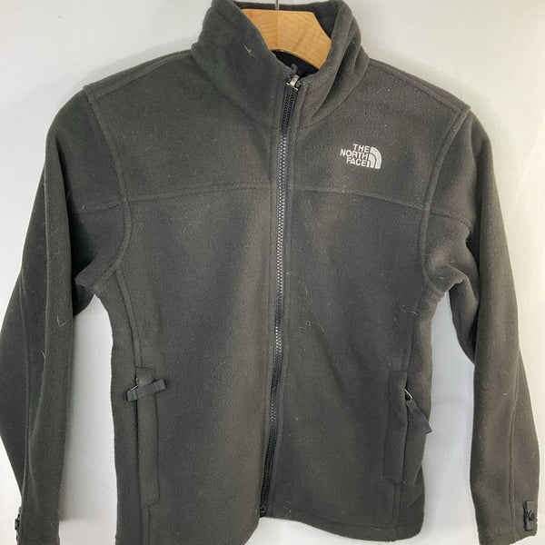 Size 7-8: The North Face Black Fleece Zip Coat