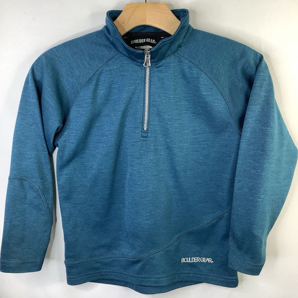 Size 8-10: Boulder Gear Blue 1/4 Zip Pullover