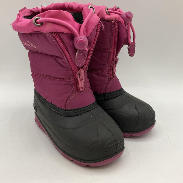 Size 8: Kamik Navy Toggle/Zipper Snow Boots