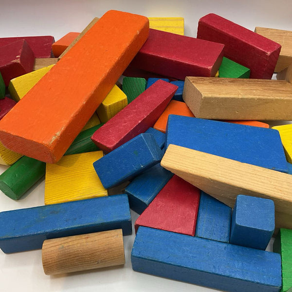 Bag of Assorted Building Blocks AS IS
