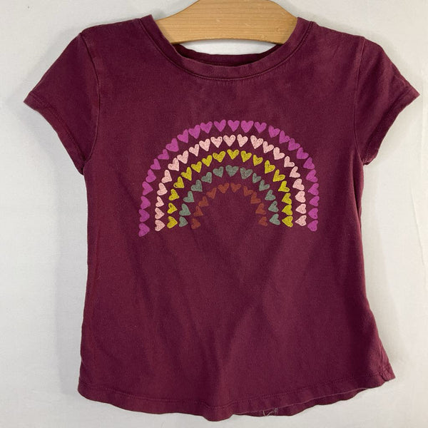 Size 6-7: Gap Purple Heart Rainbow T-Shirt