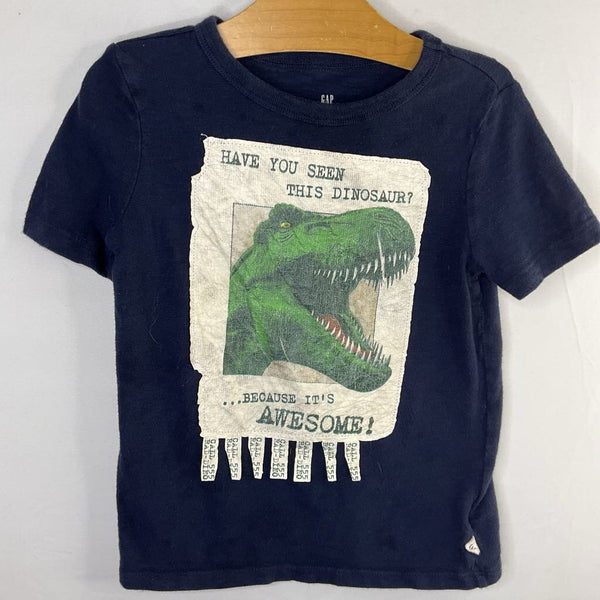 Size 4-5: Navy Missing Dino T-Shirt