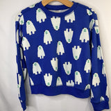 Size 8 (130): Hanna Andersson Blue Yeti Waffle Knit Long Sleeve Shirt