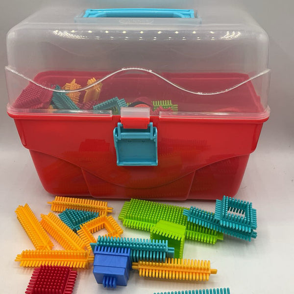Tub of Bristle Blocks