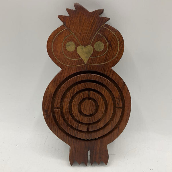 Wooden Owl Bead Maze