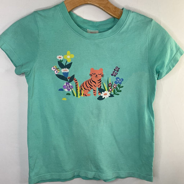 Size 8 (130): Hanna Andersson Blue/Multi Happy Tiger T-Shirt