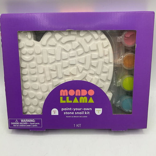 Mondo Llama Paint Your Own Stone Snail Kit NEW