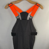 Size 10-12: Helly Hansen Black/Orange Snow Bib
