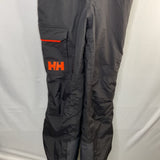 Size 10-12: Helly Hansen Black/Orange Snow Bib