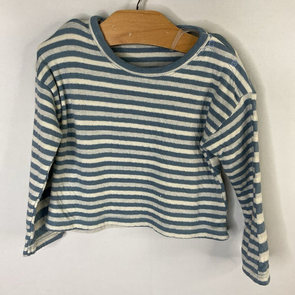 Size 12m: Tucker + Tate Blue/White Striped Long Sleeve Shirt