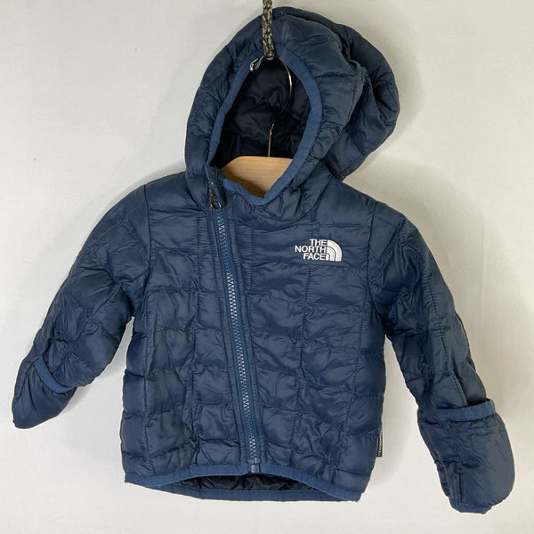 Size 3-6m: The North Face Navy ThermoBall Puffer Coat