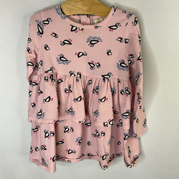 Size 12m: Tucker + Tate Pink Puffins Long Sleeve Dress