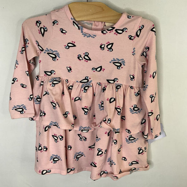 Size 18m: Tucker + Tate Pink Puffins Long Sleeve Dress