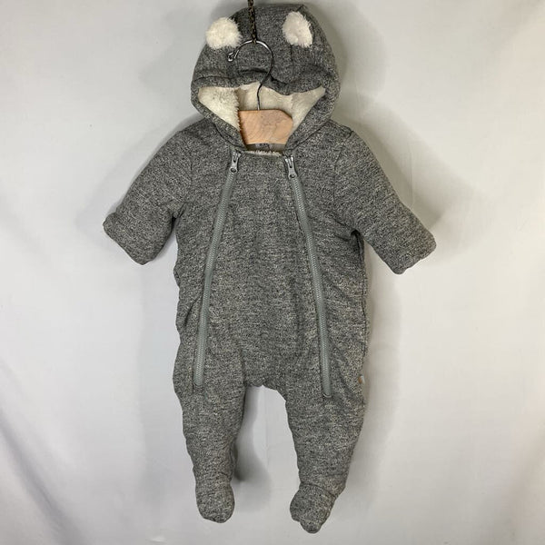 Size 0-3m: Gap Gray Faux Fur Lined Bunting