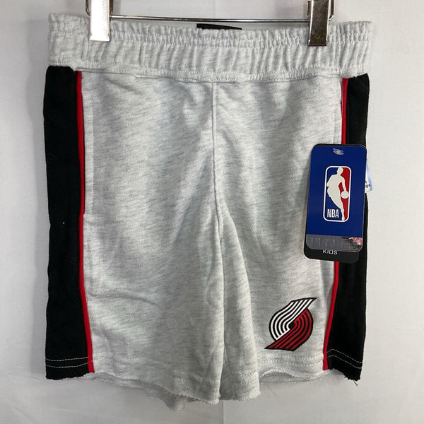 Size 5-6: NBA Gray/Black PDX Trailblazers Sweat Shorts NEW w/ Tags