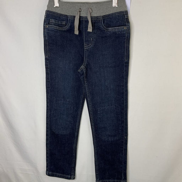 Size 6-7 (120): Hanna Andersson Blue Drawstring Jeans