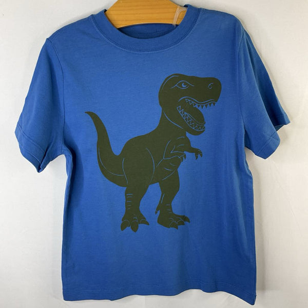 Size 5 (110): Hanna Andersson Blue/Green T-Rex T-Shirt
