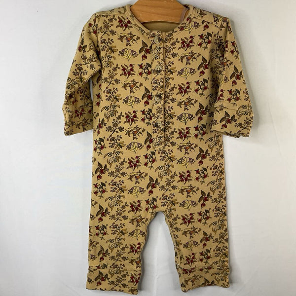 Size 6-12m: Tea Tan/Multi Floral Romper