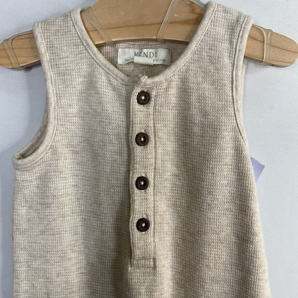 Size 6-12m: Kendi Waffle Knit Tank Romper