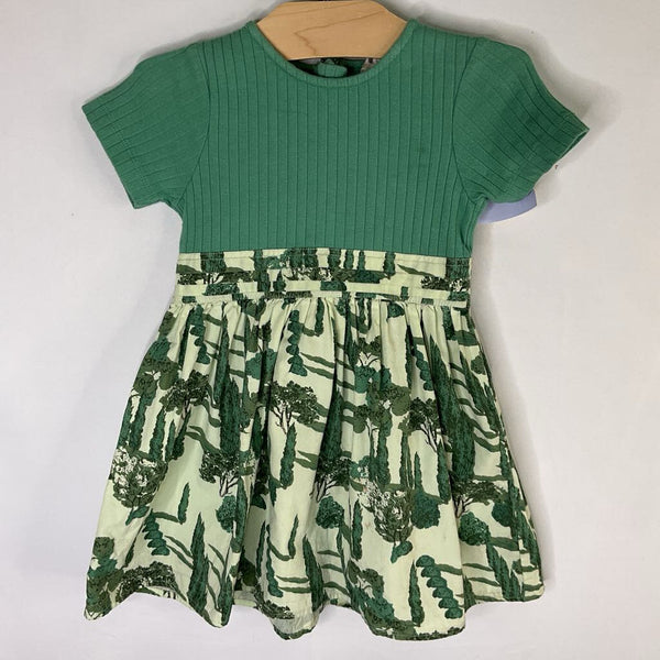 Size 2: Kate Quinn Green Cypress Trees Dress REDUCED