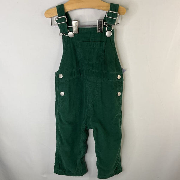 Size 12m (75): Hanna Andersson Green Corduroy Overalls