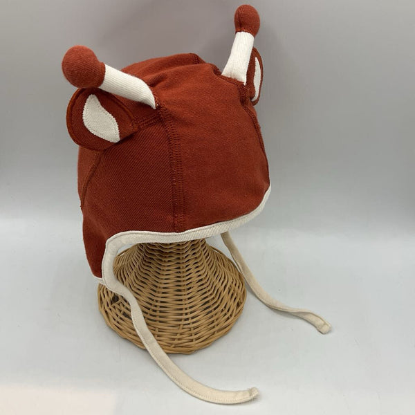 Size 12m (S): Hanna Andersson Orange Giraffe Bonnet