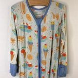 Size 12-18m: Little Sleepies Blue/Multi Ice Cream Bamboo 1pc Zip PJs