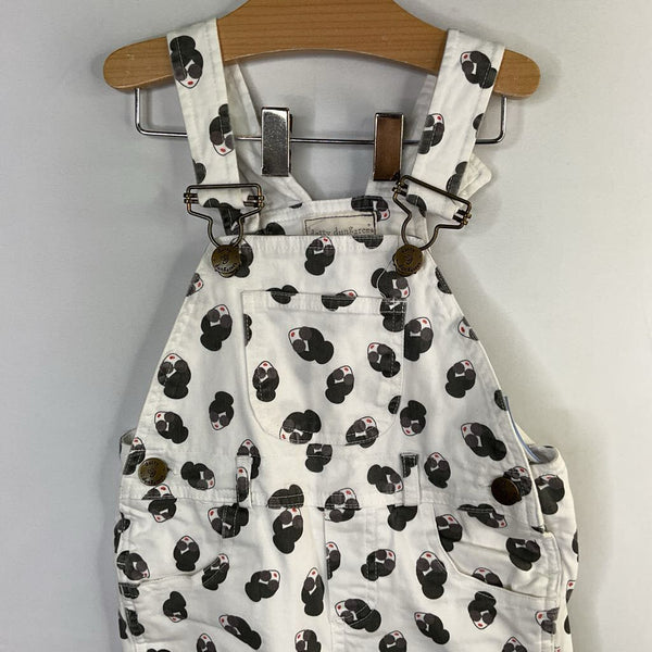 Size 12-18m: Alice + Olivia White/Black Fancy Ladies Overalls REDUCED