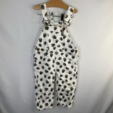 Size 12-18m: Alice + Olivia White/Black Fancy Ladies Overalls REDUCED