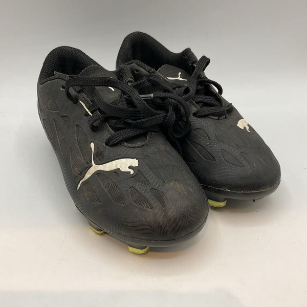 Size 12: Puma Black Lace-Up Soccer Cleats