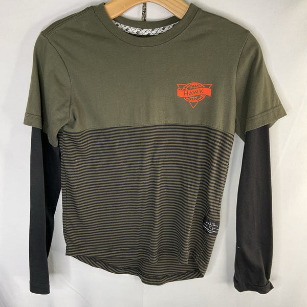 Size 10-12: Tony Hawk Green/Black Long Sleeve Shirt