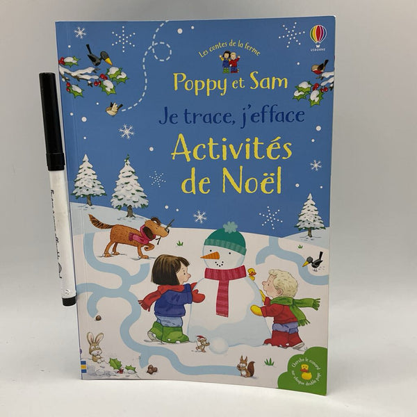 Poppy et Sam Je Trace, J'efface Activities de Noel (paperback)