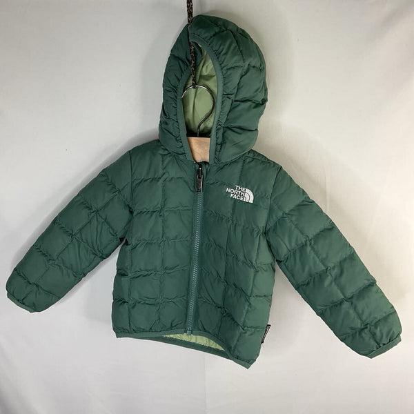 Size 12-18m: The North Face Green Reversible ThermoBall Puffer Coat