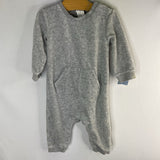 Size 4-6m: H&M Gray Terry Cloth Snap Romper