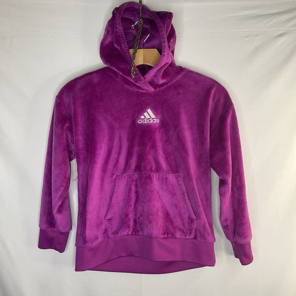 Size 7-8: Adidas Purple Fleece Pullover Hoodie