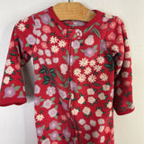 Size 9m: Carter's Pink/Multi Floral 1pc Fleece Footy PJs