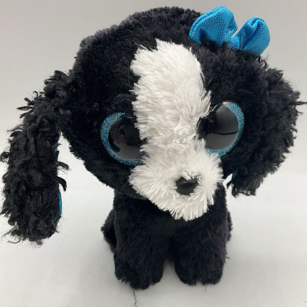TY Silk Black Puppy Plush
